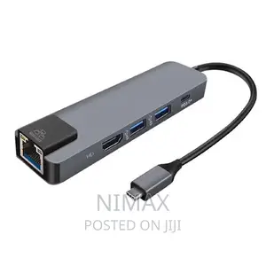 5-in-1 Usb C Hub Type-C Docking Station Adapter With 