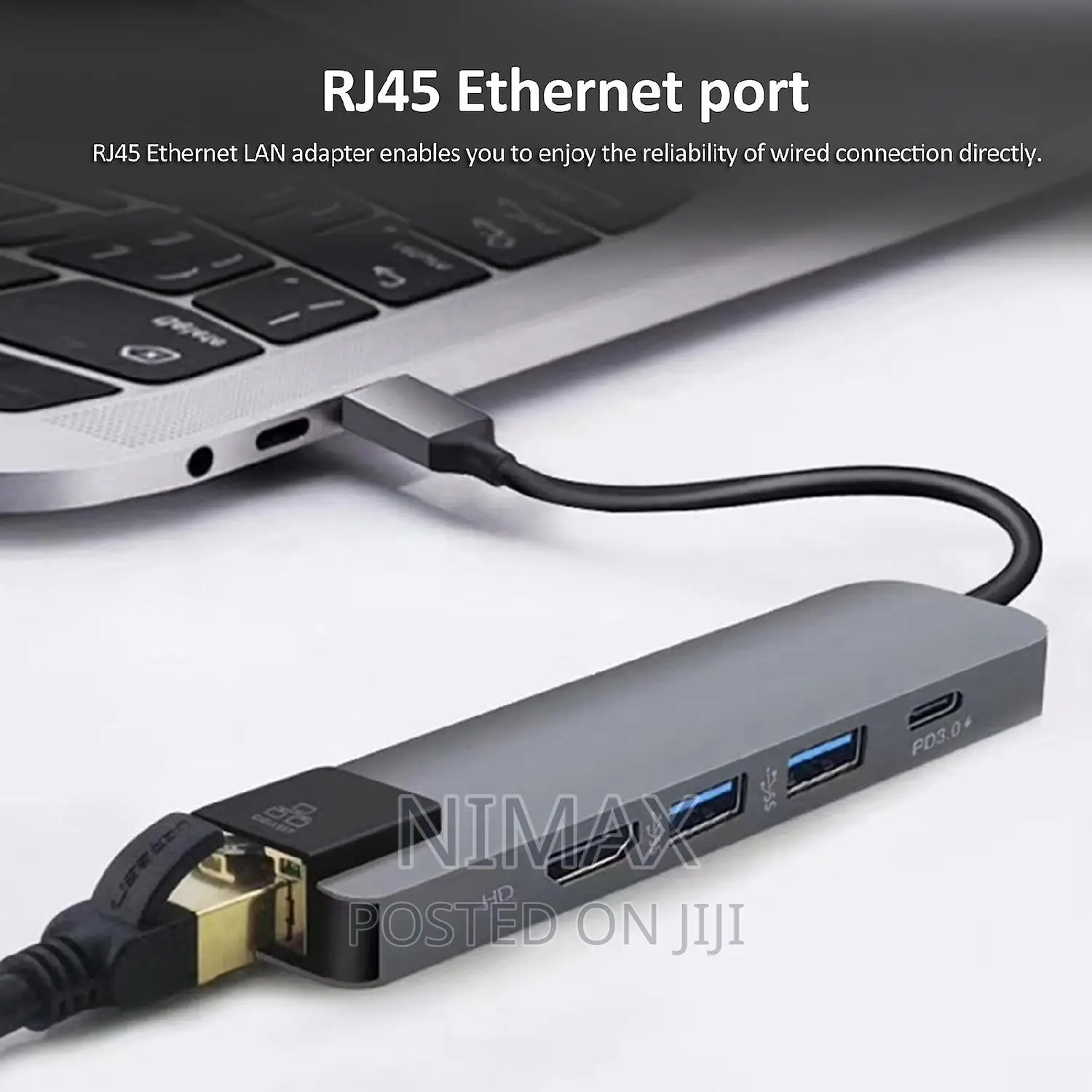 Type C to HDTV 5 in 1 Lan+Type-C+USB 3.0 Adapter Usb Hub