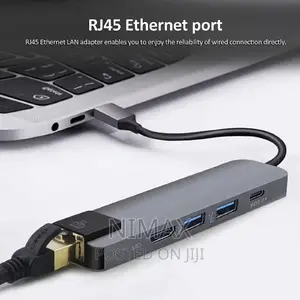 Type C to HDTV 5 in 1 Lan+Type-C+USB 3.0 Adapter Usb Hub