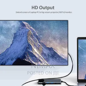 Type C to HDTV 5 in 1 Lan+Type-C+USB 3.0 Adapter Usb Hub