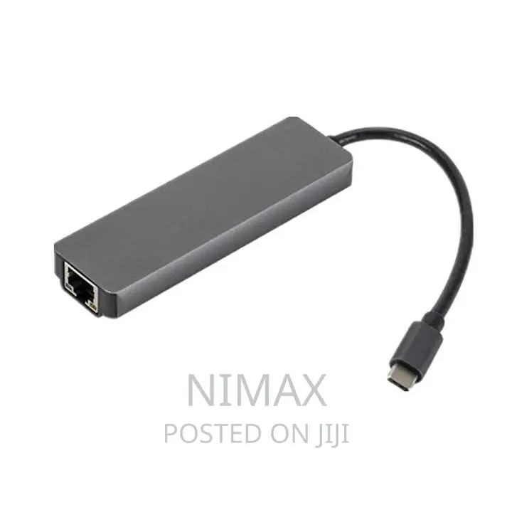 Type C to HDTV 5 in 1 Lan+Type-C+USB 3.0 Adapter Usb Hub