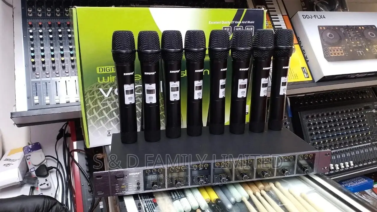 Shure 8 Microphones 1 Receiver