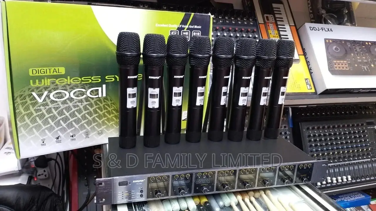 Shure 8 Microphones 1 Receiver