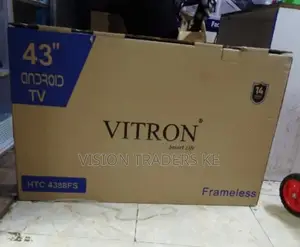 Vitron 43 Inches Smart Android Frameless Tv Inbuilt Decoder✓
