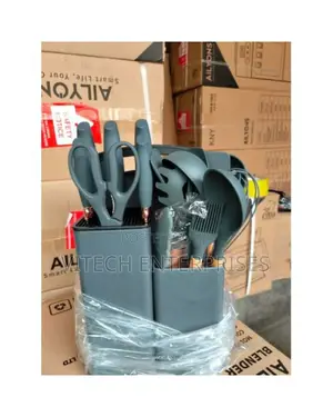 19 PCS Silicone Set Knives + Spoons