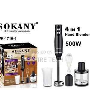 Sokany 4 in 1 Hand Blender (WK-1710-4) 500w