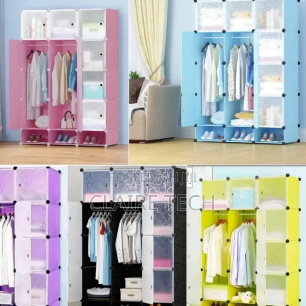 3 Column Plastic Wardrobe