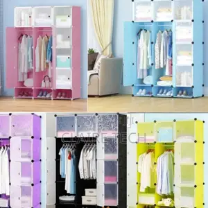 3 Column Plastic Wardrobe