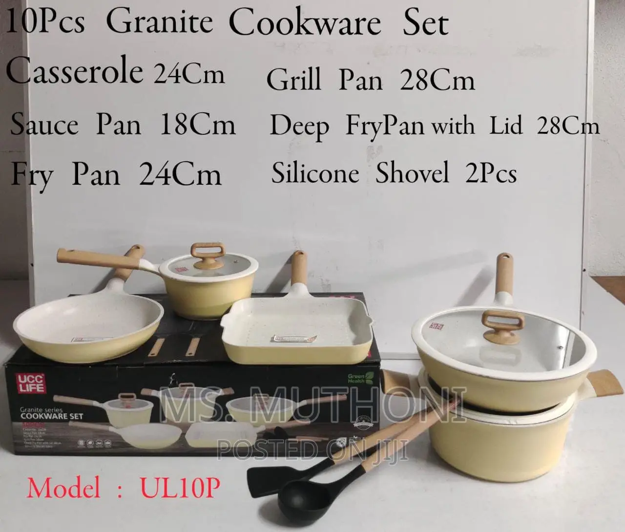 10pcs Granite Cookware Set* Induction Bottom High Quality