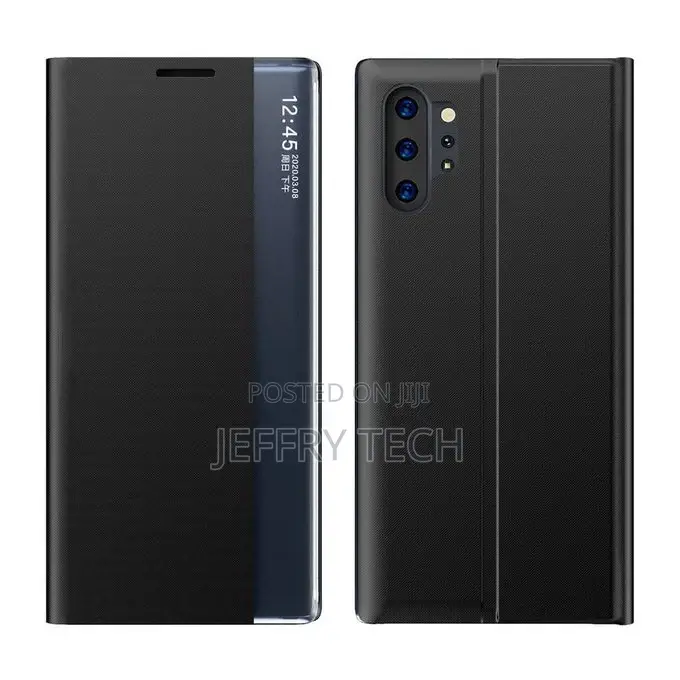 Galaxy Note 10+ Plus Case, Windcase Slim PU Leather Flip Sma