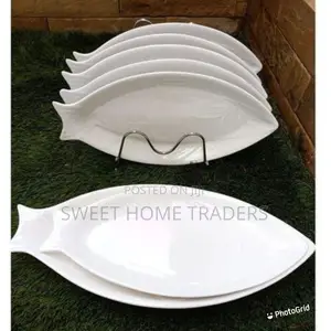 6pcs Melamine Fish Plates, 6pcs