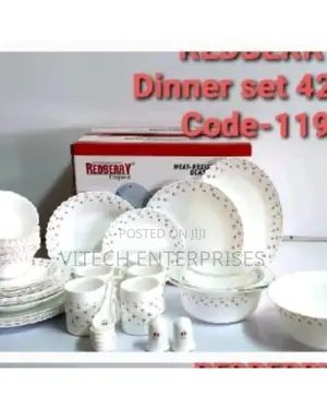 Redberry Classic Deluxe Heavy Duty 42 PCS Dinnerware Set