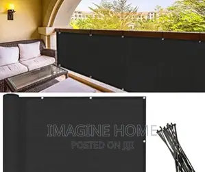 Black Balcony Privacy Shield