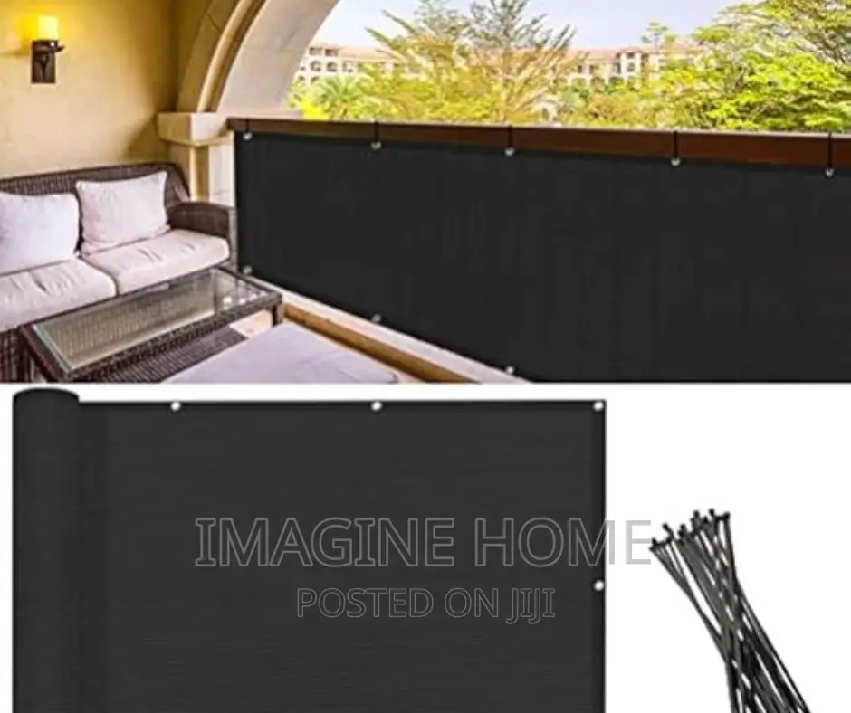 Black Balcony Privacy Shield