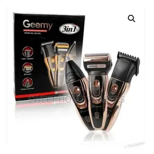 Geemy Rechargeable Hair Shaving Machine, Shaver- 3 in 1