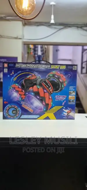 Big Tire Monster Watch Stunt Car for Kids
