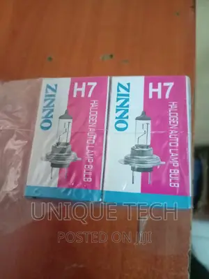 100W H7 Halogen Car Headlight Bulbs - Pair