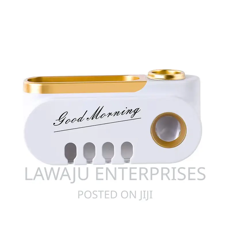 Classy White Gold Toothpaste Dispenser