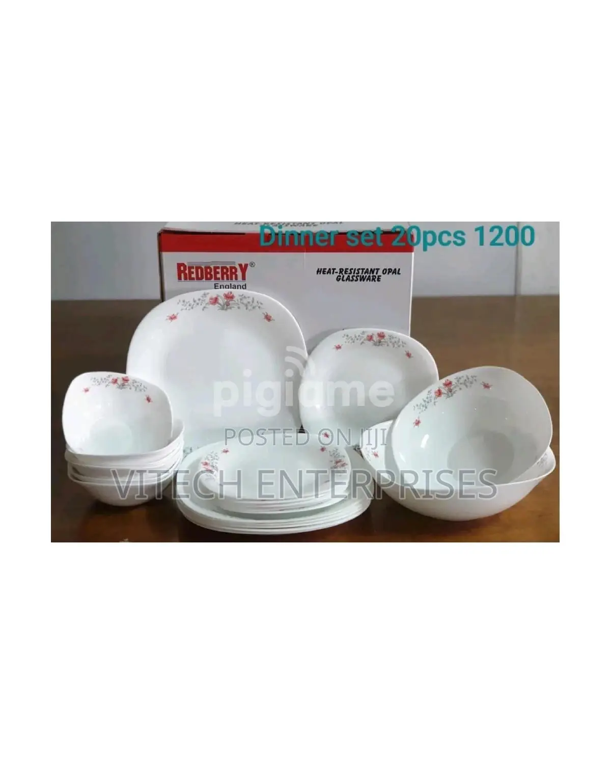 Redberry Classic Deluxe Heavy Duty 20 PCS Dinnerware Set