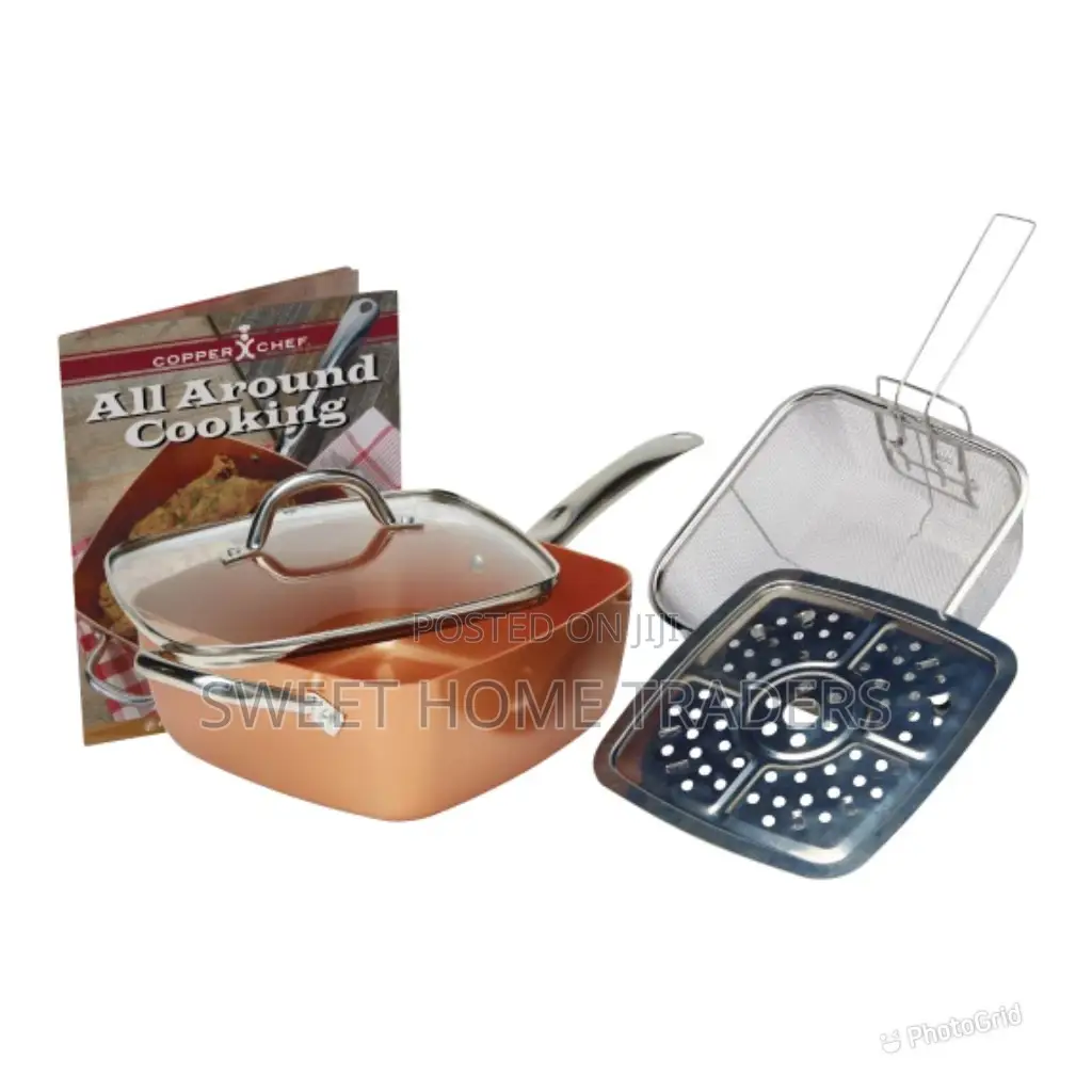 Copper Pan Deep Dish Nonstick Induction Plate , Dish Safe