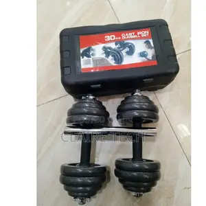 New 30 KGS Adjustable Cast Iron Dumbbell Set With Case 