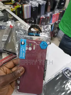 Silicone Back Case for Oppo A93 -Black