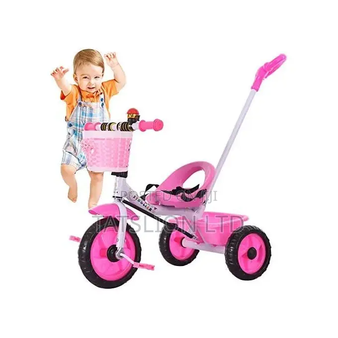 Kids Push Tricycle Pink