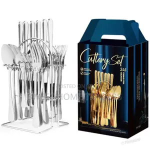 *24pc Cutlery Set (Silver Colour