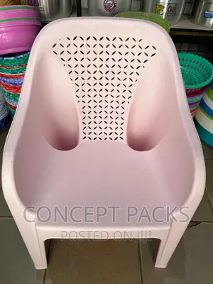 Baby Pink Plastic Chair