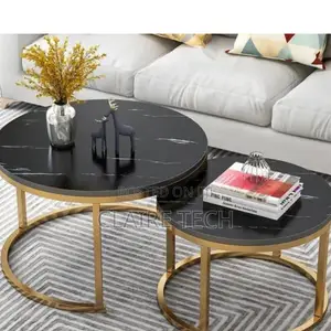 Black Nesting Coffee Table ( Marble)