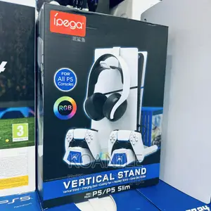 PS5 Slim Vertical Cooling Stand Charging Dock
