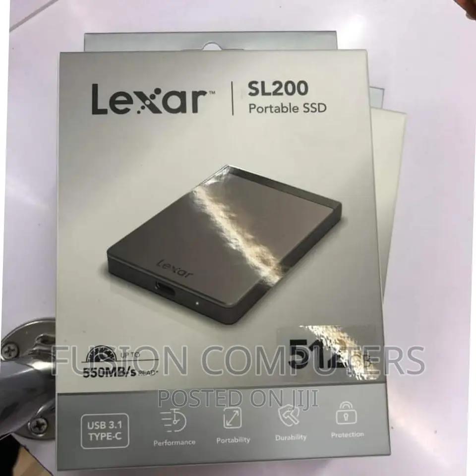 Lexar SL200 512GB Portable External SSD