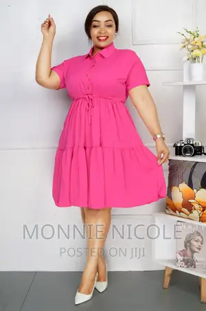 Pink Shirt Dress/Breastfeeding Friendly/Stylish Skater