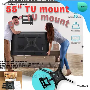 14" 28 32 42 48 50 Up to 55" Tv Full Motion Swivel Tv Mount