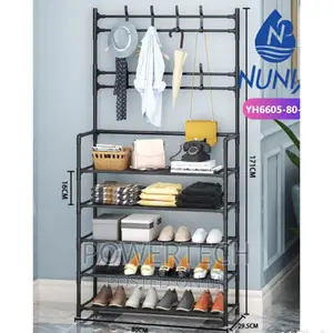 All-in-1 5 Layer Shoe Rack/Coat Rack/Cap Hanger