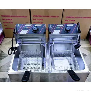 Nunix 6L+6L Commercial Double Stainless Steel Deep Fryer