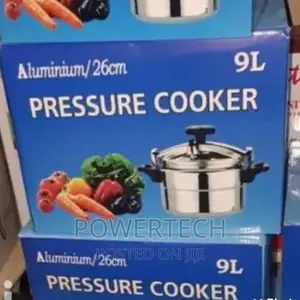 Aluminium 9 Litres Pressure Cooker Available.