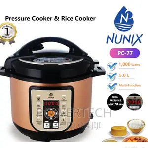 Nunix PC77 5LTRS Multi-Functional Electric Pressure Cooker.