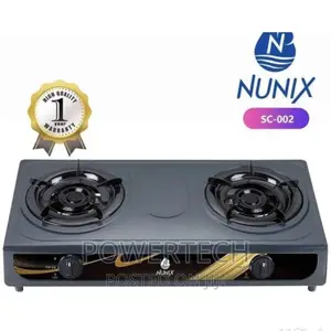 Nunix Stainless Steel 2 Burner Gas Cooker