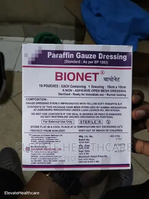 Paraffin Gauze Dressing/ Bactrigras