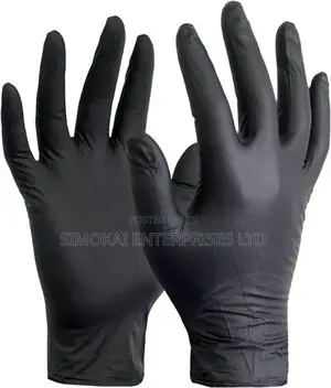 Hygieco Black Nitrile Powder Free Gloves (100)