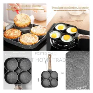 High Quality Heavy Granite Non-Stick 4 Slot Pancake/Egg Pan