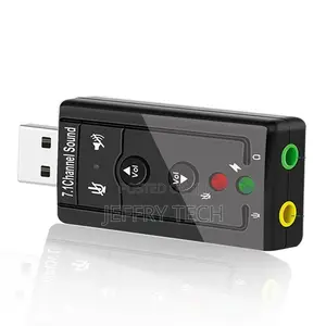 General USB Virtual Sound Adapter External 7.1 Buspowered So