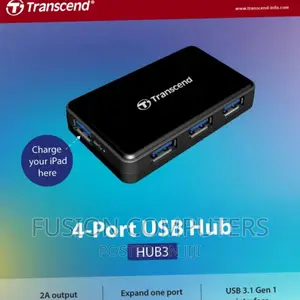 Transcend 4-Port HUB USB 3.1 Gen 1 Type C