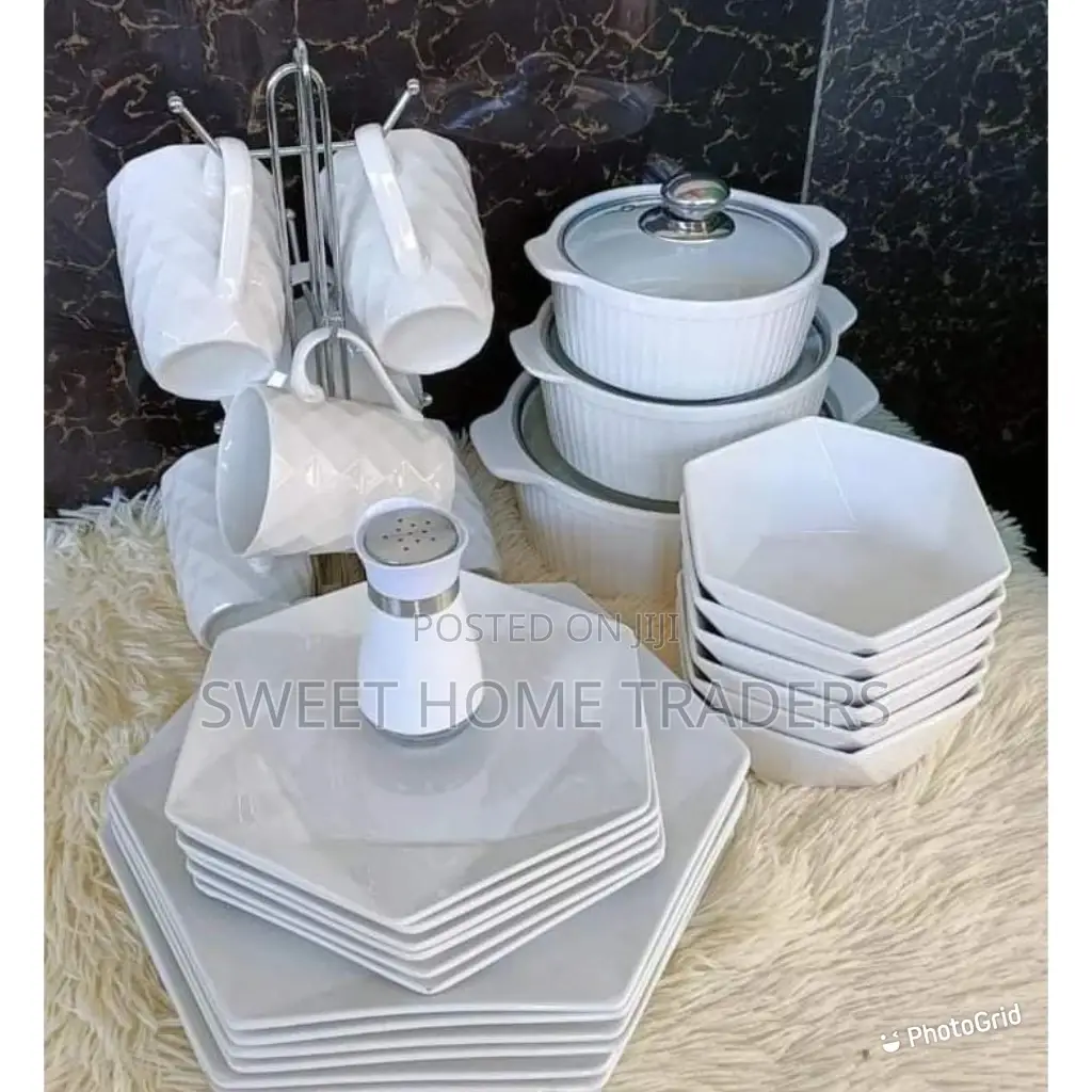 Hexagonal Dinner Set