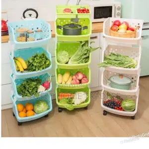 Vegetable /Fruits Food Kitchen Organiser 4 TIERS