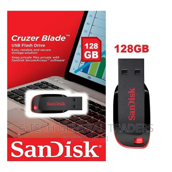 Flash Disk!Sandisk Cruizer Blade 2.0 USB Flash Drive 128gb
