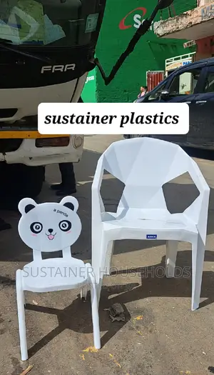 Diamond Plastic Chair With Kids Chair Set