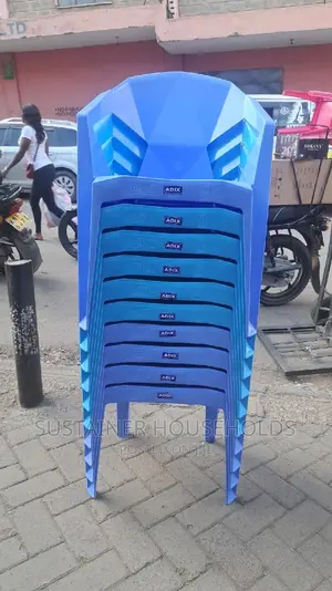 Mixed Blue Plastic Chairs Now Available at 900