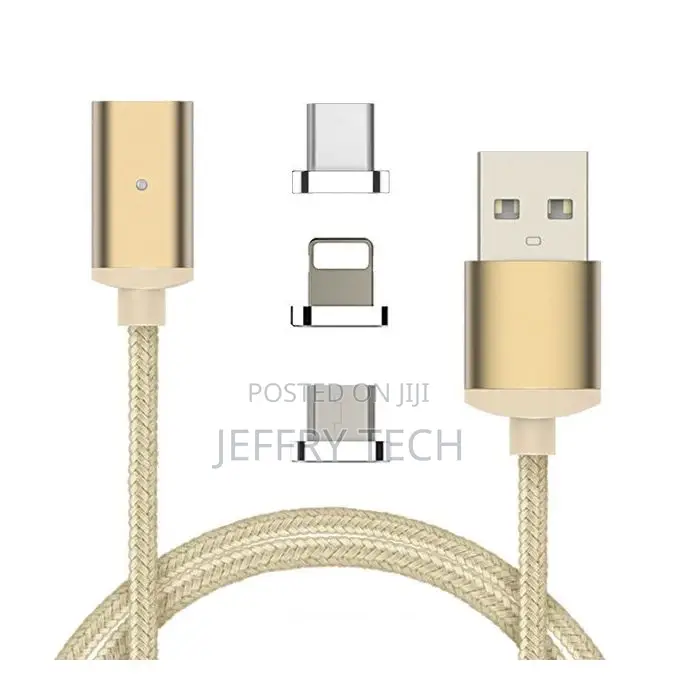 General 1M 3 in 1 USB Type C/Micro USB/IOS Magnetic Cable US